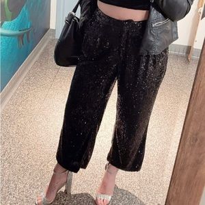 black sequin pants!!